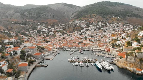 Island Hydra Stock Footage 122939079