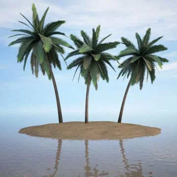 Island Stock Illustration