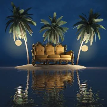 Island Stock Illustration