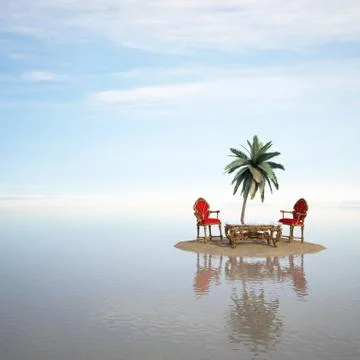 Island 스톡 일러스트