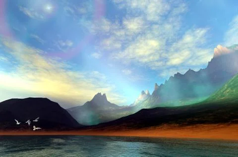 The island Stock Illustration