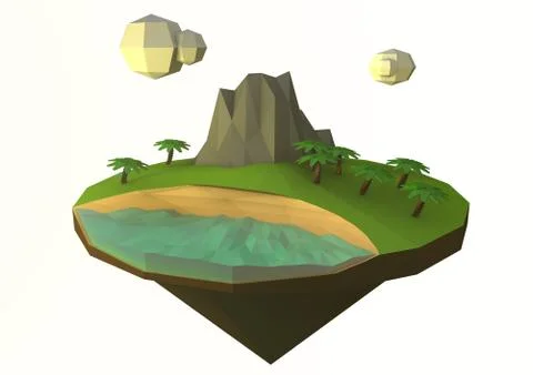 Island Stock Illustration