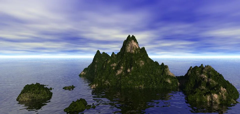Island Stock Illustration