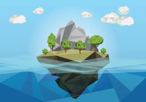 Island Stock Illustration