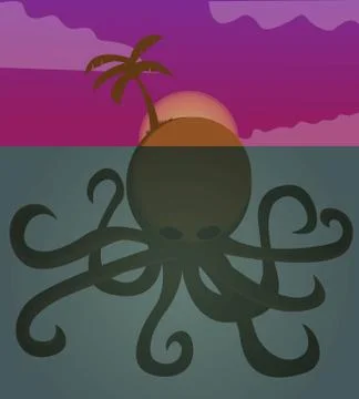 The island Stock Illustration