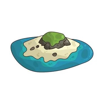 Island illustration Stock Illustration