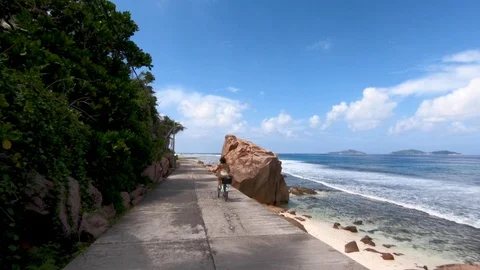 Island la digue. Stock Footage 101975164