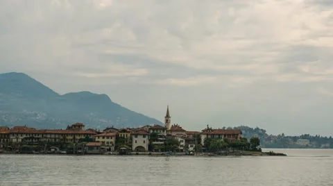 Island in the lake timelapse Stock Footage 59918373