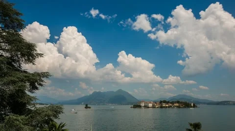 Island in the lake timelapse Stock Footage 59918381