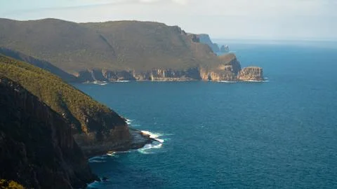 Island Landscape of cliffs Stock Photos