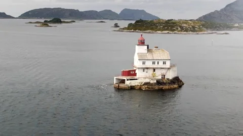 ISLAND LIGHTHOUSE NORWAY 库存影片 67869764