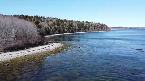 Island in maine Stock Footage 263449793