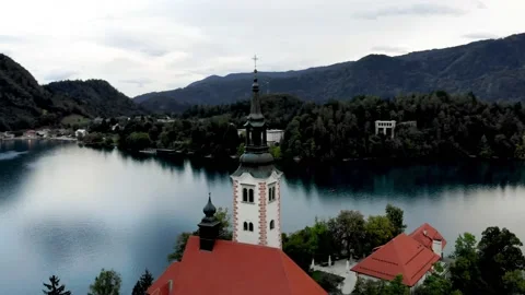 Island with the Mariinsky Church Stock Footage 164028997