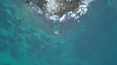 Island in ocean Stock Footage 220548877