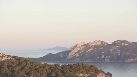 Island in the ocean, Mallorca Stock Footage 80336553