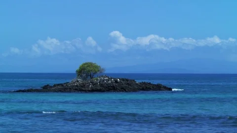 Island Outside La Bacha Beach Video stock 75019986