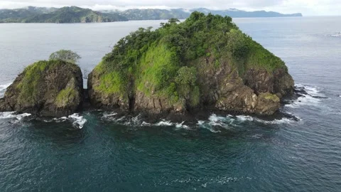 Island in the Pacific Ocean Stock Footage 170710719