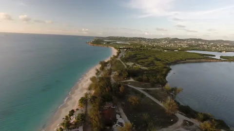 Island Pan Down Video stock 49605769