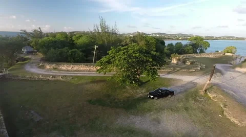 Island Pan Up Video stock 49576238