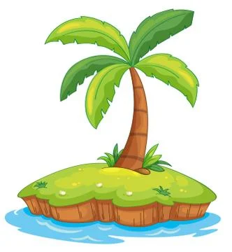 Island paradise Illustrazione stock