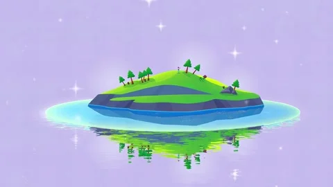 Island By River Stock Footage 317966929