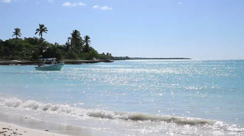 Island Saona (raw) Stock Footage 33571195