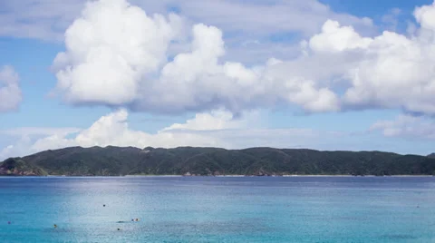 Island Scenic cloudscape time lapse Stock Footage 29437482
