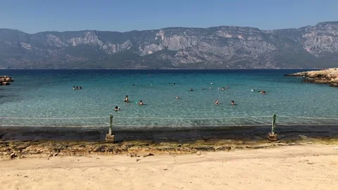 Island in the sea Stock Footage 99719643