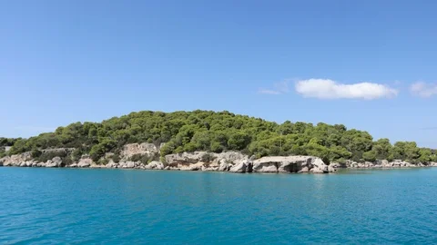Island in the sea Stock Footage 122940365