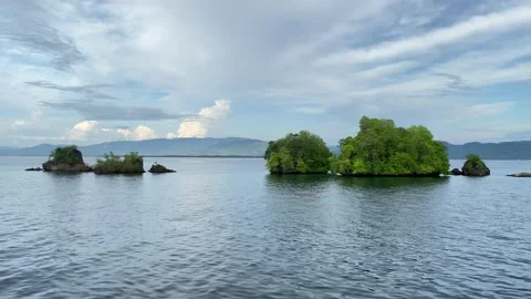 Island in the sea Stock Footage 236043501