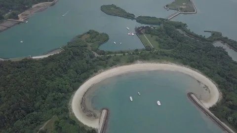 Island Sea View 2 Stock Footage 89202238