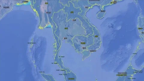 Island seen from space Stock Footage 235132798