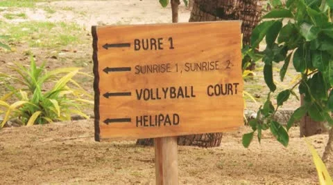 Island sign Stock Footage 8988452