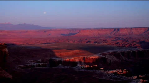 Island in the Sky sunset two Stock Footage 26109997