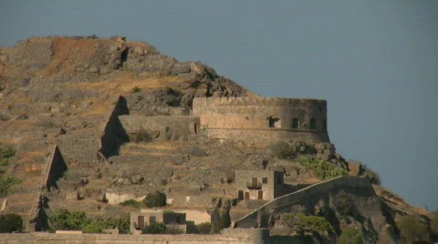 The island of Spinalonga Video stock 505198