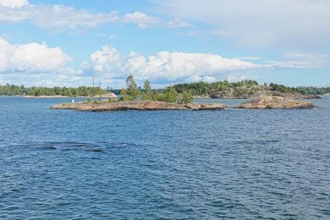 Island in summer. Foto stock