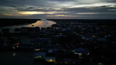 Island Sunset 1, 4K Video stock 232084050