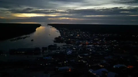Island Sunset 2, 4K Video stock 232084038