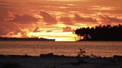Island Sunset Video stock 12390330
