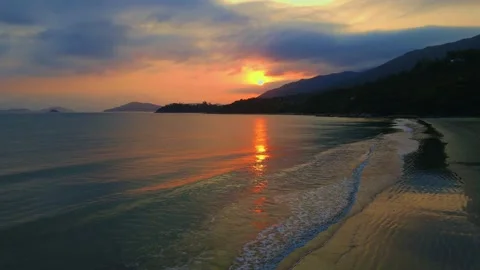 Island Sunset Stock Footage 151428930
