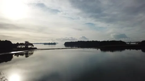 Island at sunset 動画素材 284031766