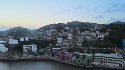 Island at Sunset Stock Footage 319553224