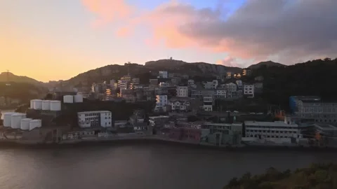 Island at Sunset Stock Footage 319553252