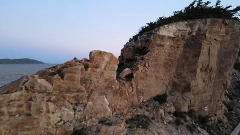 Island at Sunset Stock Footage 319553333