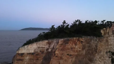 Island at Sunset Stock Footage 319553613