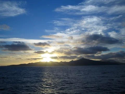 Island Sunset 写真素材