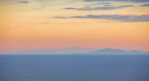 Island Sunset Stock Photos