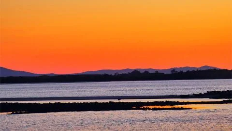 Island Sunset 写真素材