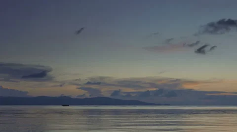 Island sunset time lapse Stock Footage 59512060