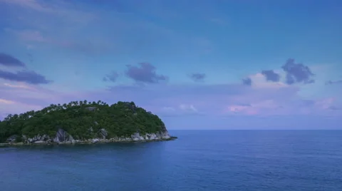 Island sunset time lapse Stock-Footage 59512536